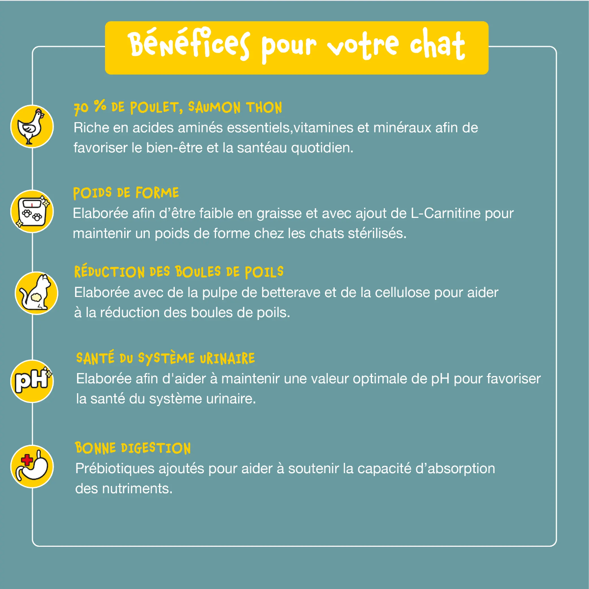 Bien-Être Plus – Croquettes Sans Céréales pour Chats Stérilisés au Poulet, Thon & Saumon Shiva & Mia
