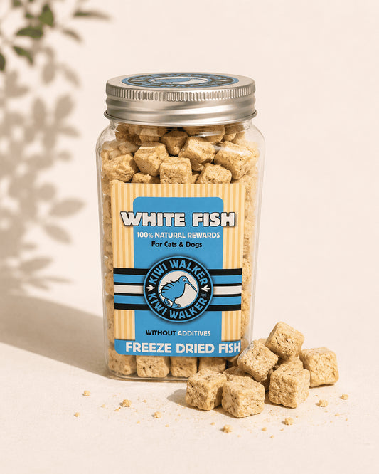 Friandises lyophilisées chien 100% poisson blanc | Kiwi Walker